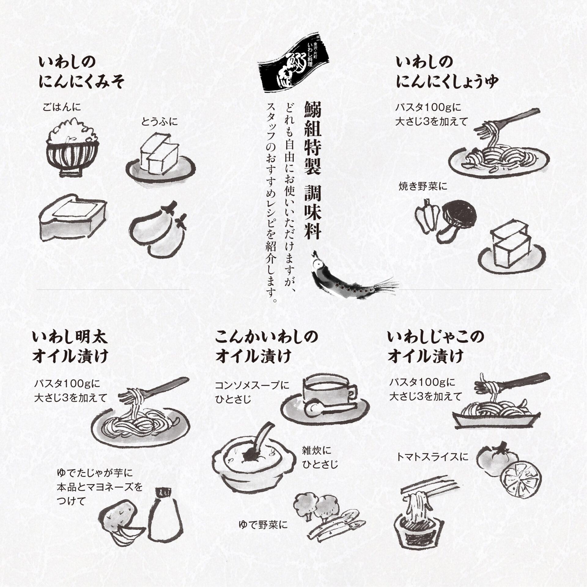 本日のおすすめ【鰯たたき・鰯軍艦・鰯塩焼】